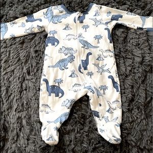 Dinosaur footie pajamas
